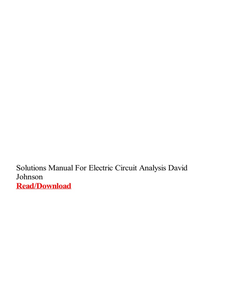 Fundamentals Of Electric Circuits 7th Edition Solutions Manual Pdf