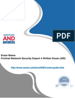 Fortinet: Exam Name: Fortinet Network Security Expert 4 Written Exam