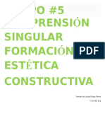 Trabajo Singular Formación Estética Constructiva PDF