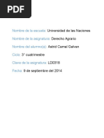 Derecho Agrario