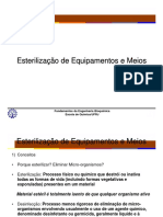 Esterilização de Equipamentos e Meio 2015