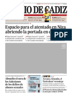 Tapa del Diario de Cadiz