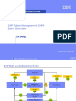 SAP Talent Management EHP4 Short Overview: IBM Global Business Services