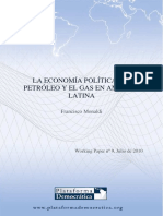 La Economia Politica Del Petroleo y El Gas en America Latina