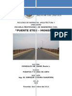 Informe de Puentes Chiclayo Puente Eten Monsefu