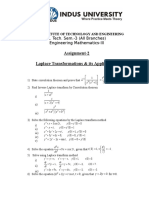 Tut-2 Laplace Transforms