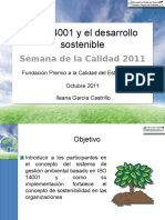 ISO 14001 y El Desarrollo Sostenible