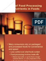 Effects of Food Processing On The Nutrients in Foods