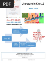 Literature in K To 12 Davao