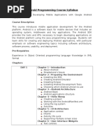 Android Syllabus