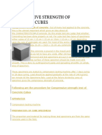 Compressive Strength of Concrete Cubes