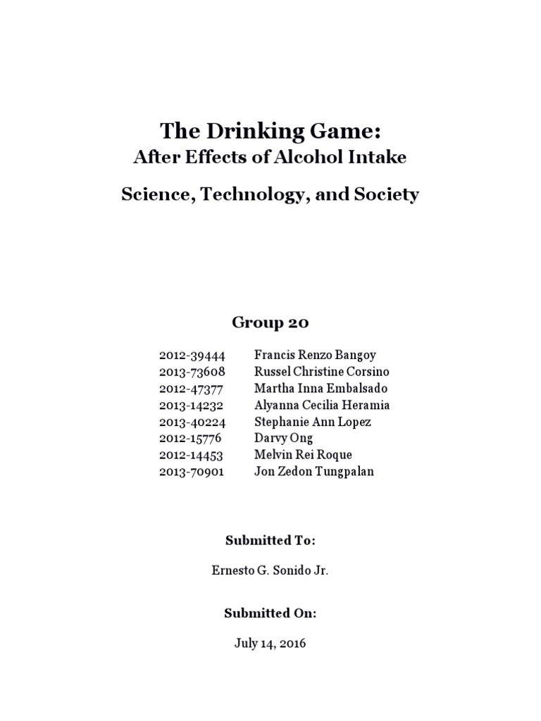 Effects of Alcohol Consumption Explained | PDF | Alcoholism | Diabetes ...
