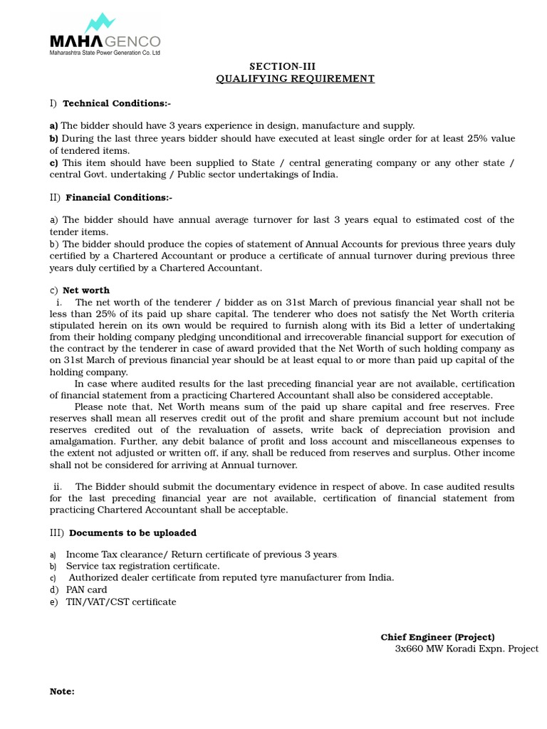 Section-Iii Qualifying Requirement | PDF | Accountant | Debits And Credits