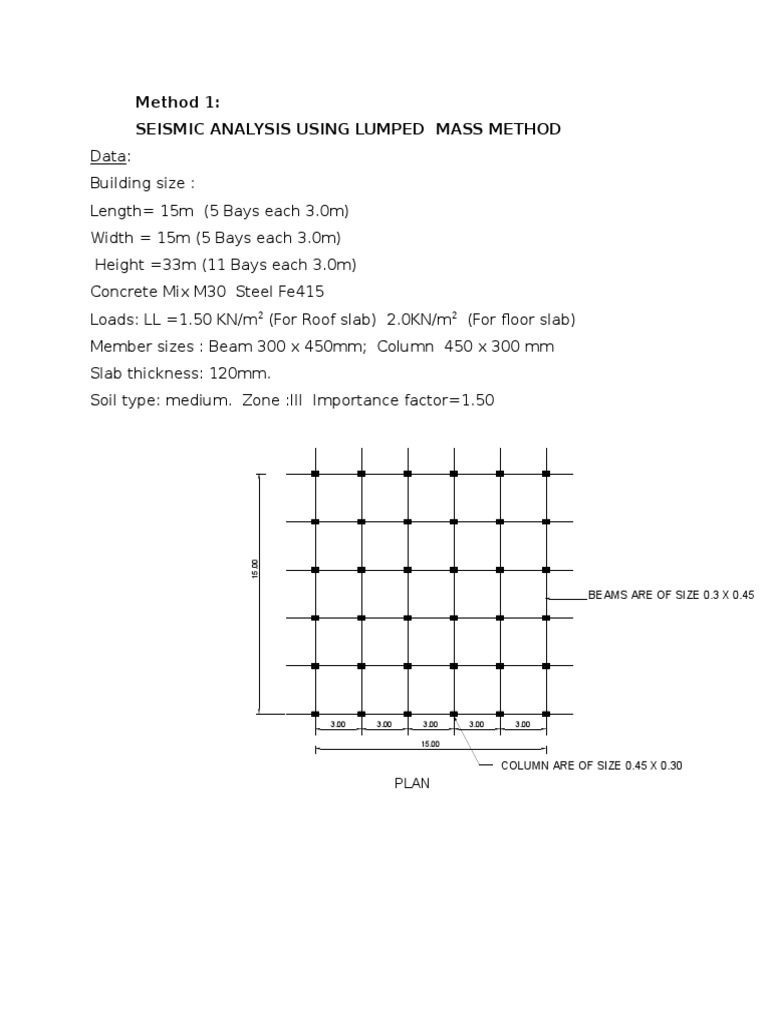 Lumped Mass Method Example | Beam (Structure) | Framing (Construction ...