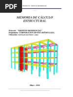 Memoria de Calculo 4 Pisos