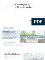 Technologies To Model Ground Water: - W Santosh Kumar