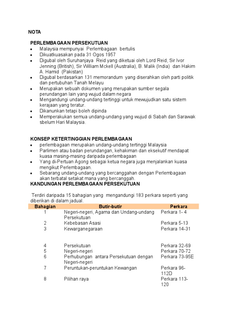 Nota Pengajian Am Kertas 1