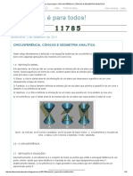 Circunferência, Cônicas e Geometria Analítica