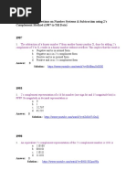 Previous GATE Questions On Number Systems