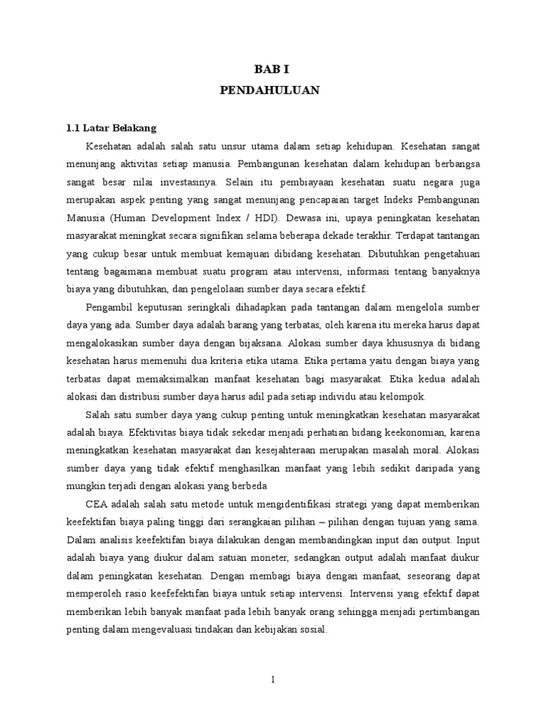 Farmakoekonomi Cost Effective Analysis | PDF | Bisnis | Pengelolaan ...