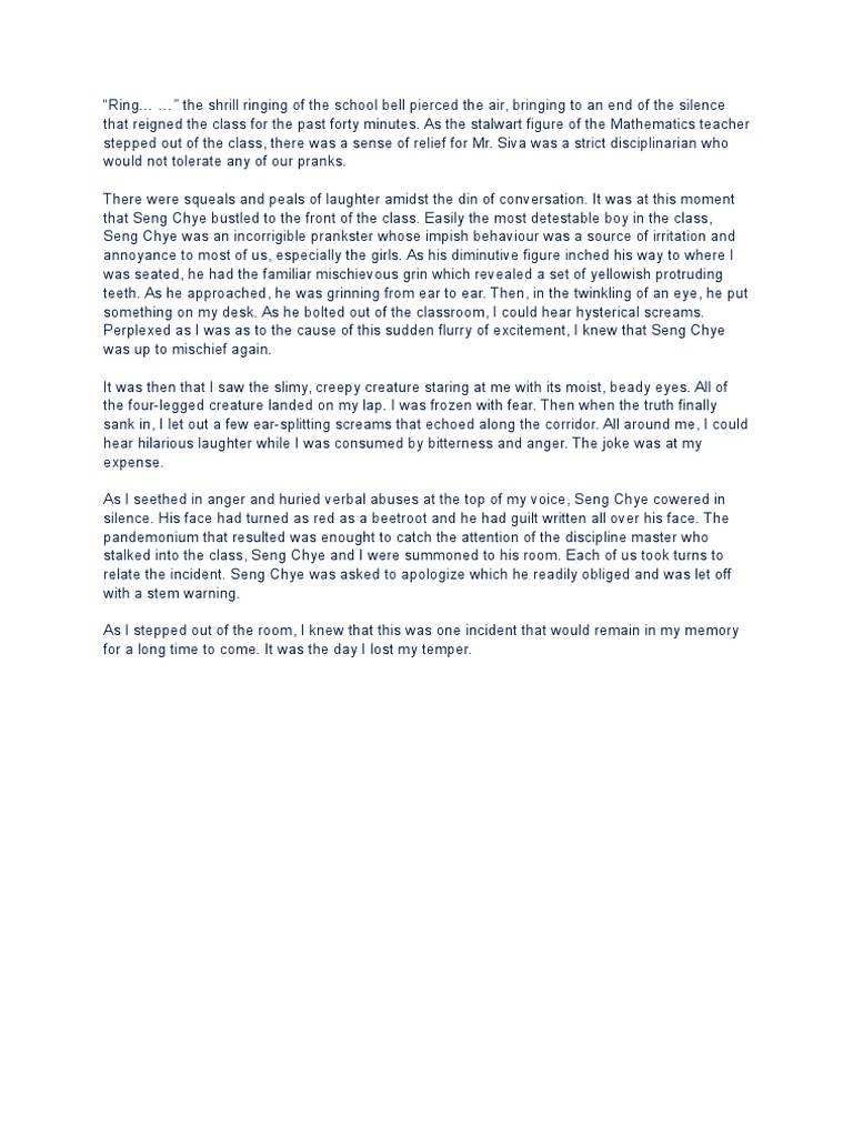 Describe your experience going on a trip with your family and how it made you become closer essay picture