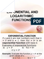 Lesson 11 - Exponential and Logarithmic Functions