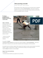 6 Steps Preparation Before Pouring Concrete - A Civil Engineer PDF