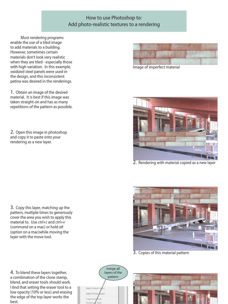 Add Realistic Textures in Photoshop | PDF | Teaching Methods ...