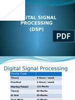 Digital Signal Processing - Syllabus and Other Details