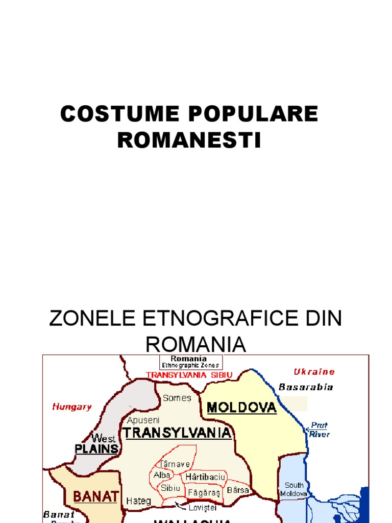 Costume Populare Romanesti PE ZONE PDF