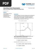 Three Phase Power Measurements