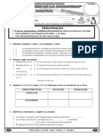 Evaluación Bimestral CTA