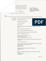 Nicolás Alfredo Alessio: Registro de Obras Completas/Certifícate of Registration: Complete Musical Works by Nicolás Alfredo Alessio