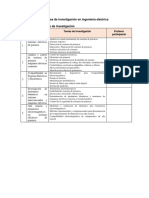 Líneas de Investigación en Ingeniería Eléctrica