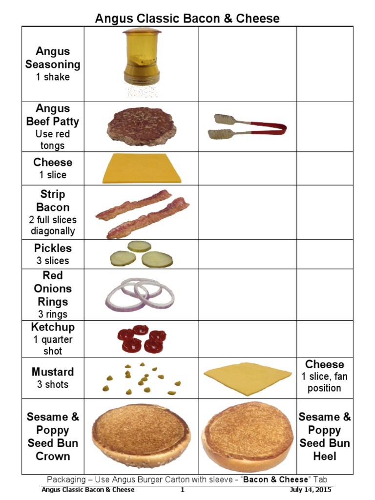 McDonald's Canada Regular Menu Build Guides | PDF | Salad | Hamburgers