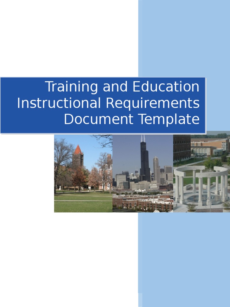Training Requirements Document Template | PDF | Instructional Design ...
