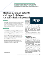 Iniciar Insulina Diabetes Tipo 2
