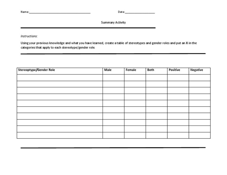 Summary Activity | PDF