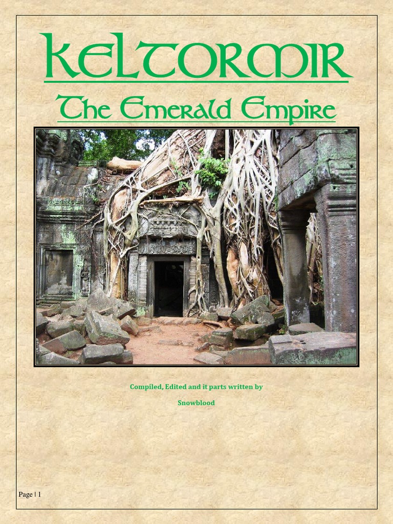 Keltormir The Emerald Empire by Phasai | PDF | Elf (Dungeons & Dragons) |  Unrest