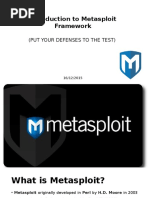 3 Introduction To Metasploit Framework