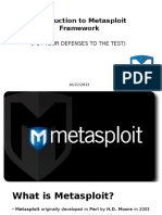 Introduction to Metasploit Framework (PUT YOUR DEFENSES TO THE TEST