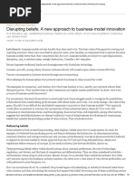 Disrupting Beliefs: A New Approach To Businessmodel Innovation