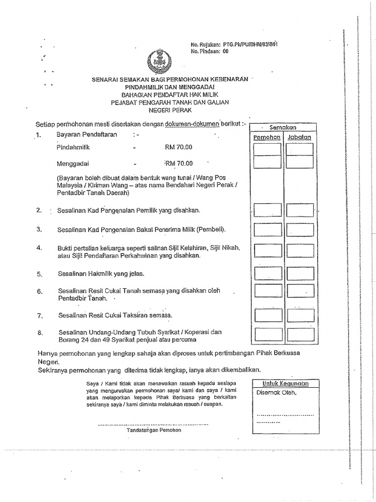 Borang Mb Consent Perak Pdf