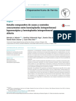 Estudio Comparativo de Casos y Controles Concurrentes Entre Hernioplastia Intraperitoneal Laparoscopica y Hernioplastia Intraperitoneal Abierta