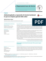 Abdominoplastia y Reparación de Hernia Incisional Lo Que Un Cirujano General Deberia Saber