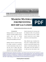 Masking Materials for Preventing Hot-Dip Galvanizing, Bernardo Duran Thomas Langill, Ph.D (Galvanizing Notes, 2010 Dec)