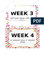 Week 3: (25 JULY 2016-29 July 2016)