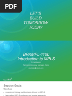 Introduction To MPLS - BRKMPL-1100