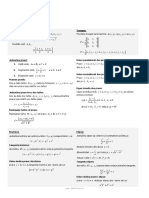 Formule Analitička Geometrija u Ravni