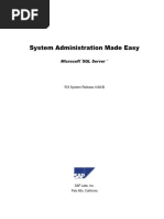 SAP System Administration Made Easy